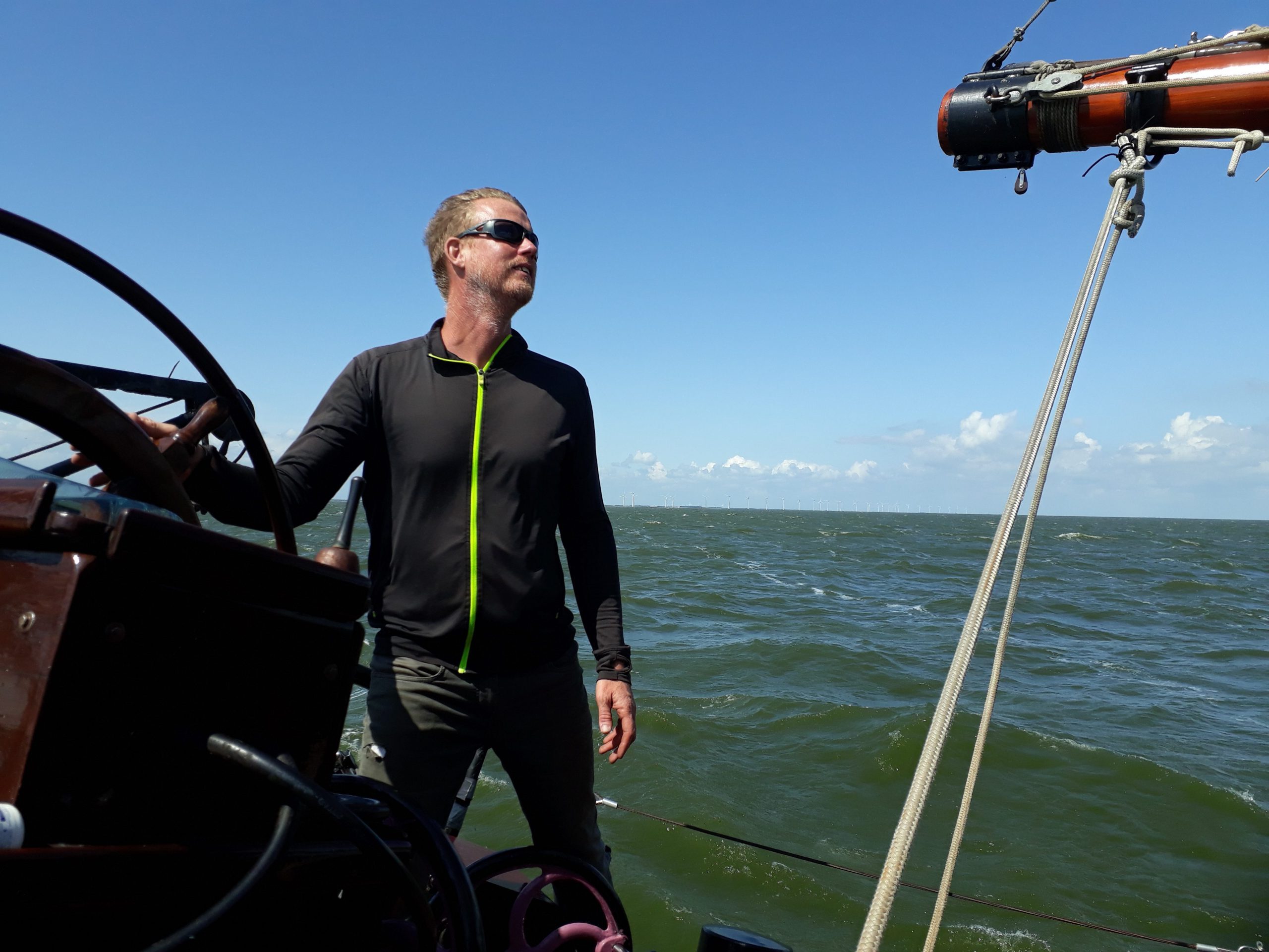 skipper sander unterweg mit der medusa